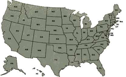 Map of USA - click to choose a state